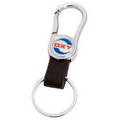 Black Leather Belt Clip Key Ring